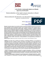 Direito A Educação Básica No Brasil - 2021