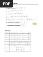 1.2 Fractions HW