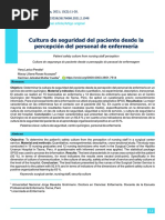 Artculo Original Cultura de Seguridad Del Paciente Desde La Percepcin Del Personal de Enfermera