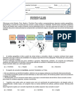 8 e 9 Ano Avaliação Da I Unidade