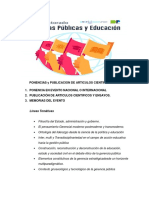 PONENCIAS y PUBLICACION DE ARTICULOS CIENTIFICOS ENSAYOS PPPE