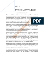 Batalla de Montenegro Historia