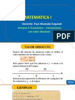 Semana 3 - Ecuaciones - Inecuaciones Con Valor Absoluto