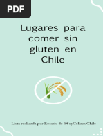 Lista de Lugares para Comer Sin Gluten en Chile