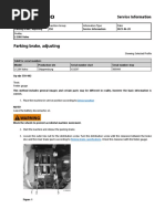 Volvo L120H Park Brake Adjustment