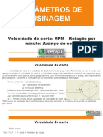 Parâmetros de Usinagem - Velocidade de Corte, RPM e Avanço