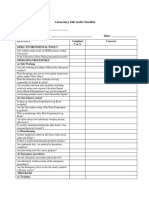 Self Lab Audit Checklist