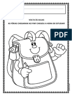 Atividades Volta Às Aulas PDF