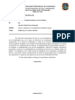 CARTA N 54 Requerimiento de Cararcterizacion de Agua