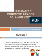 Generalidades de Nutricion