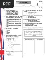 Examen de 4 y B Secundary