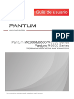 Pantum M6200 M6500 M6550 M6600 MS6000 Series User Guide Es V1 3