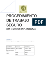 Procedimiento PTS Uso de Plaguicidas