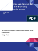 Aspectos Éticos en La Probidad de La Gestión de Datos.