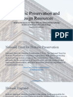 Historic Preservation and Design Resources