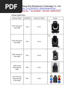 New Stage Light Price List 2023