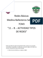 11 . - B . - Actividad Tipos de Redes