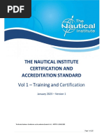 The Nautical Institute Dynamic Positioning Certification and Accreditation Standard Vol 1 Training and Certification v1 Jan