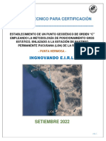 Certificacion de 1 PG Orden C - Lima - Lima - Punta Hermosa