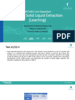 Tutorial Solid Liquid Extraction - Leaching 2022