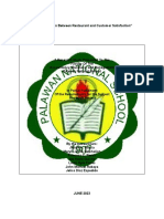 Correlation of Restaurants and Customer Satisfaction Finalg3
