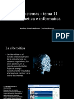 Ecosistemas - Tema 11 Cibernetica e Informatica