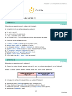 Contrôle Conjugaison 1