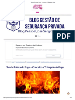 Teoria Básica Do Fogo - Conceito e Triângulo Do Fogo