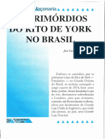 Os Primórdios Do Rito de York No Brasil - Castellani