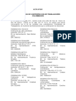 Acta de Constitucion de Confederacion CONTRACOL