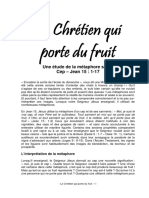 Le Chrétien Qui Porte Du Fruit