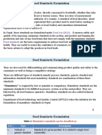 Food Standard Formulation