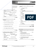 A1 UNIT 6 Test Higher