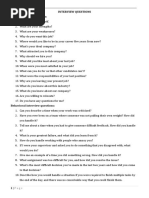 Interview Questions