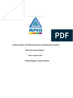 Instituto Superior de Perfeccionamiento y Especialización Docente. Educación Sexual Integral. Artes Visuales 3año