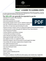 Who Pays For What Guide To Closing Sellers 08