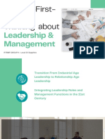 Chapter 3 Twenty-First-Century Thinking About Leadership and Management