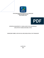 Seminário Psicologia Organizacional - Turma 2