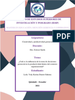 Ensayo Toma de Decisiones Gerencial - Karina Duarte Gahona