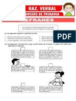 Refranes para Tercero de Primaria