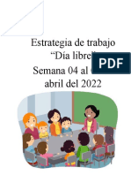 Estrategia de Trabajo Abril Participacion de Los Padres