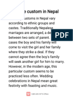 Marriage Custom in Nepal-WPS Office