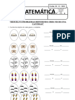 Matemática Resuelvo Problemas Repitiendo Tres Veces Una Cantidad - Jueves 10