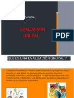 Evaluación Grupal