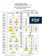 MBA 2010-12 Batch, Trimester IV Time Schedule For Sept. 10-24, 2011