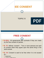 Topic 5 Free Consent