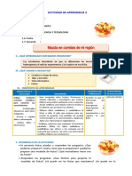 D2 A3 SESIÓN CT. Mezcla en Comidas de Mi Región