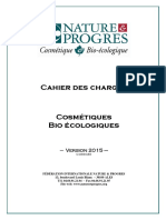 Cahier Des Charges Cosm 233 Tiques Bio 233 Cologiques