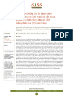 Composición de La Materia Orgánica en Los Suelos de Seis Zonas Edafoclimáticas Del Magdalena (Colombia)