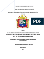 Tesis - El Dinamismo Gráfico Plástica Como Estrategia para Desarrollar La Motricidad Fina en Niños de 5 Años de La Iei #83 Túpac Amaru de Macusani